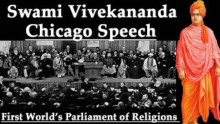 Swami Vivekananda speech at Chicago at the first World’s Parliament of Religions own voice [upl. by Natsrik]