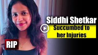 GOA NEWS  Siddhi Shetkar Succumbed to her Injuries  Mandrem Accident Update [upl. by Dirgis968]