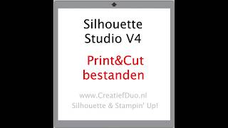 Silhouette studio uitleg  PrintampCut stickers voor je planner met de silhouette [upl. by Eniawd]