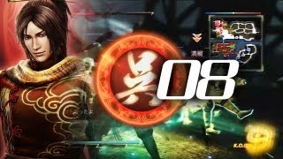 真・三國無双7 呉伝08 凌統「濡須口の戦い」Hard  Ling Tong Wu Story Gameplay  Dynasty Warriors 8 [upl. by Ardnasac]