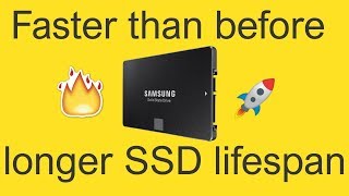 5 Tips To Improve SSD Performance and a longer SSD Lifespan  Samsung EVO 860 SSD [upl. by Dessma]