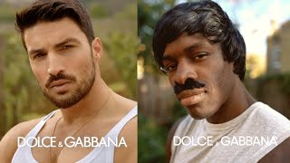 Dolce amp Gabbana really be making people stand in bush for this campaign 😅🤣 with Outtakes [upl. by Dorcas852]