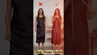 EASY dress hacks 🤍 Daily shorts about fashionhacks and fashion [upl. by Llirpa]