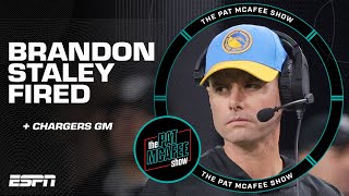 Chargers fire head coach Brandon Staley amp GM Tom Telesco  The Pat McAfee Show [upl. by Ahtnahc]