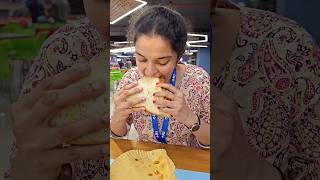 Face size matches the sandwichs size 😂 biggest sandwich food foodie indianfood ytshorts yt [upl. by Peppie478]