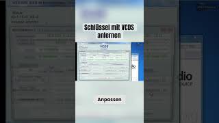 Schlüssel mit VCDS anlernen [upl. by Nnylyaj554]