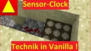 Daylight Sensor Licht Clock im 10 Sek Takt mit Redstone und Repeater Tutorial [upl. by Pellikka990]