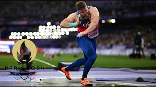 2024 Paris Summer OlympicsTrack amp FieldRyan Crouser wins Gold in Men’s Shot Put [upl. by Grous]