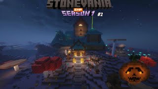 Minecraft Halloween Special Exploring a Haunted Mansion on Halloween StoneVania Season 1 Ep 2 [upl. by Cedell405]