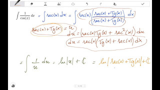 INTEGRAL DE SECANTE 1COSX [upl. by Akined302]