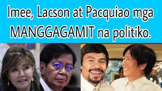 Imee Pacman at Lacson naglolokohan at manggagamit [upl. by Quackenbush]