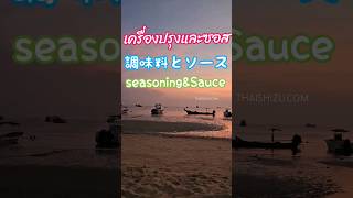 タイ語 単語調味料ampソース② เครื่องปรุงและซอส learnthai words SauceampSeasonning thaishizu [upl. by Aynotan]