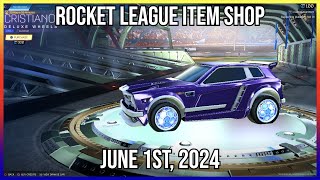 DELUXE COBALT ANODIZED CRISTIANO WHEELS Rocket League Item Shop June 1st 2024 [upl. by Ladnyc750]