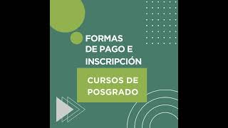 Formas de inscripción y pago a cursos en la Escuela de Posgrado de Odontología UNC [upl. by Aiyot]