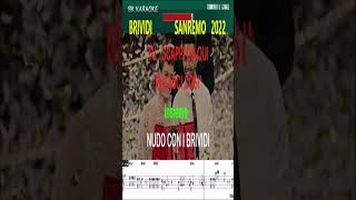 BRIVIDI Mahmood  Blanco Karaoke SANREMO 2022 [upl. by Ateiluj]