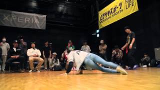 AMI Good Foot vs RYO 九州男児Jr SEMI FINAL①  DANCELIVE BREAK TOHOKU 2015 [upl. by Hunfredo695]