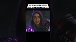 Spiderman Miles Morales Why Do You Keep Fighting spiderman milesmorales 4k ps5 gaming [upl. by Ronyam]