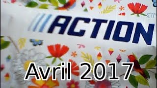 haul action noz 22042017 nouveautés pochoirs [upl. by Lertnom349]