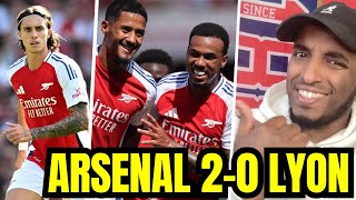 🔥 Arsenal Dominate Lyon 20 🔥 Calafiori Debuts as Gunners Eye Premier League Title  Match Reaction [upl. by Eusebio491]