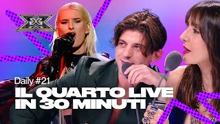 Riassunto del quarto Live Show  Daily 21 X Factor 2022 [upl. by Suzetta]