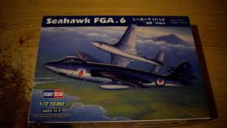 A look at the Hawker Sea Hawk FGA6 from Hobby Boss in 172 scale [upl. by Einot589]