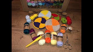 Mikes Creatieve Wereld  Haak tutorial  Tapestry onderzetters [upl. by Nnylirej753]