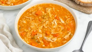 Sweet Spiced Chicken Mulligatawny Soup Recipe [upl. by Ahsiemac]