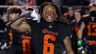 Anthony McMichael III Green Bulldogs Safety Highlights vs Massillon Tigers REGIONAL FINALS 2023 [upl. by Barthold]