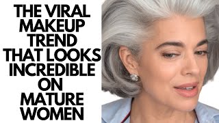 The Viral Makeup Trend That Looks INCREDIBLE On Mature Women  Nikol Johnson [upl. by Thain155]