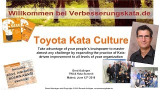 Toyota Kata Culture  Speed up your organisation with Hoshin Kanri and Kata Coaching Cascades [upl. by Lam]