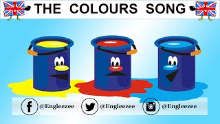 Learn English  The Colours Song With Animations  Les couleurs en anglais [upl. by Eiba]