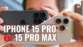 Apple iPhone 15 Pro vs iPhone 15 Pro Max Which one to get [upl. by Marita]