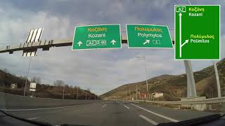 HD Egnatia Odos  Greece A2 Motorway  November 2015  From Thessaloniki to Ioannina Remastered [upl. by Becht]