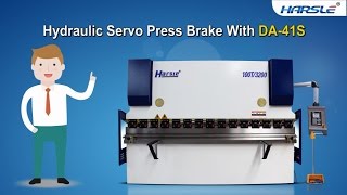 DA41S hydraulic servo press brake DELEM CNC bending machine angle programmingзагибочный станок [upl. by Chanda]