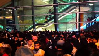 Massive crowd at Business Bay Metro Station Dubai [upl. by Killam]