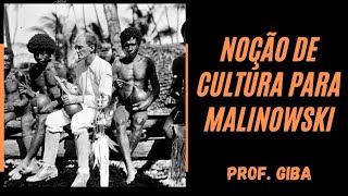 Antropologia  Noção de cultura para Malinowski [upl. by Auqinom]