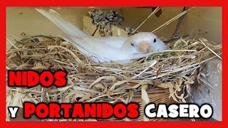 COMO HACER NIDOS para CANARIOS 🐤 COMO CONSTRUIR UN NIDO PARA LA CRIA DE CANARIOS Y JILGUEROS [upl. by Keller]