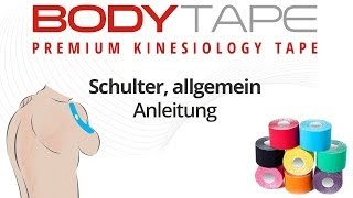 Kinesiology Tape Anleitung Schulter  Allgemein [upl. by Dasha]