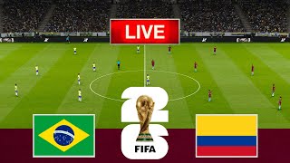 BRAZIL vs COLOMBIA  WORLD CUP QUALIFIERS 2026 [upl. by Sabina]