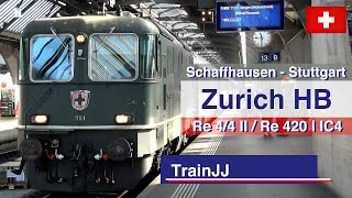 🇨🇭 4K SBB Re 420  Re 44 II IC 4 Zurich Hb  Schaffhausen  Singen  Stuttgart  Swiss Trains [upl. by Iva250]