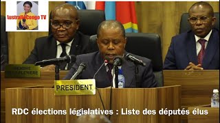 La Liste des députés Nationaux élus Kinshasa [upl. by Indihar972]