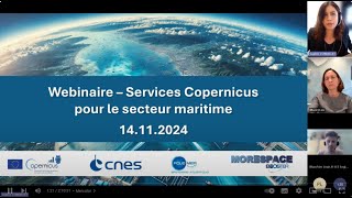 Webinaire Services Copernicus pour le Secteur Maritime [upl. by Nohsauq]