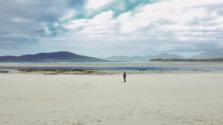 Playing my new bagpipes at Luskentyre Beach on the Isle of Harris [upl. by Baalman]