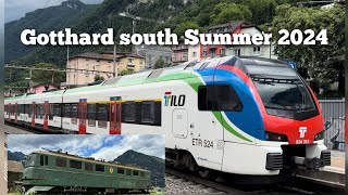 Gotthard south  Swiss  Bellinzona  Biasca  summer 2024 [upl. by Angele762]