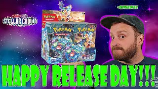 NEW STELLAR CROWN BOOSTER BOX OPENING RELEASE DAY giveaway [upl. by Linet]