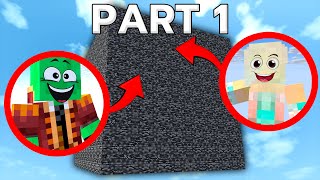 Surviving In a BEDROCK BOX In MINECRAFT  Part1 [upl. by Nahshon325]