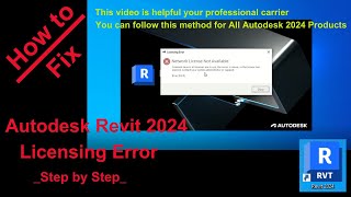 How to Fix Revit 2024 Network Licensing Error [upl. by Harret727]