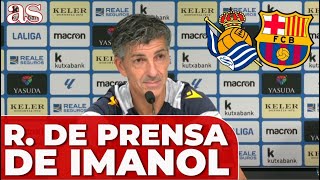 IMANOL rueda de prensa AIHEN Pacheco FC Barcelona afición [upl. by Assenahs]