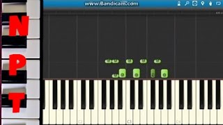 How to play Crooked Smile on piano  J Cole ft TLC  Synthesia Tutorial [upl. by Stelle]