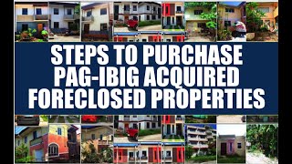 7 STEPS ON HOW TO ACQUIRE PAG IBIG FORECLOSED PROPERTIES [upl. by Varion]